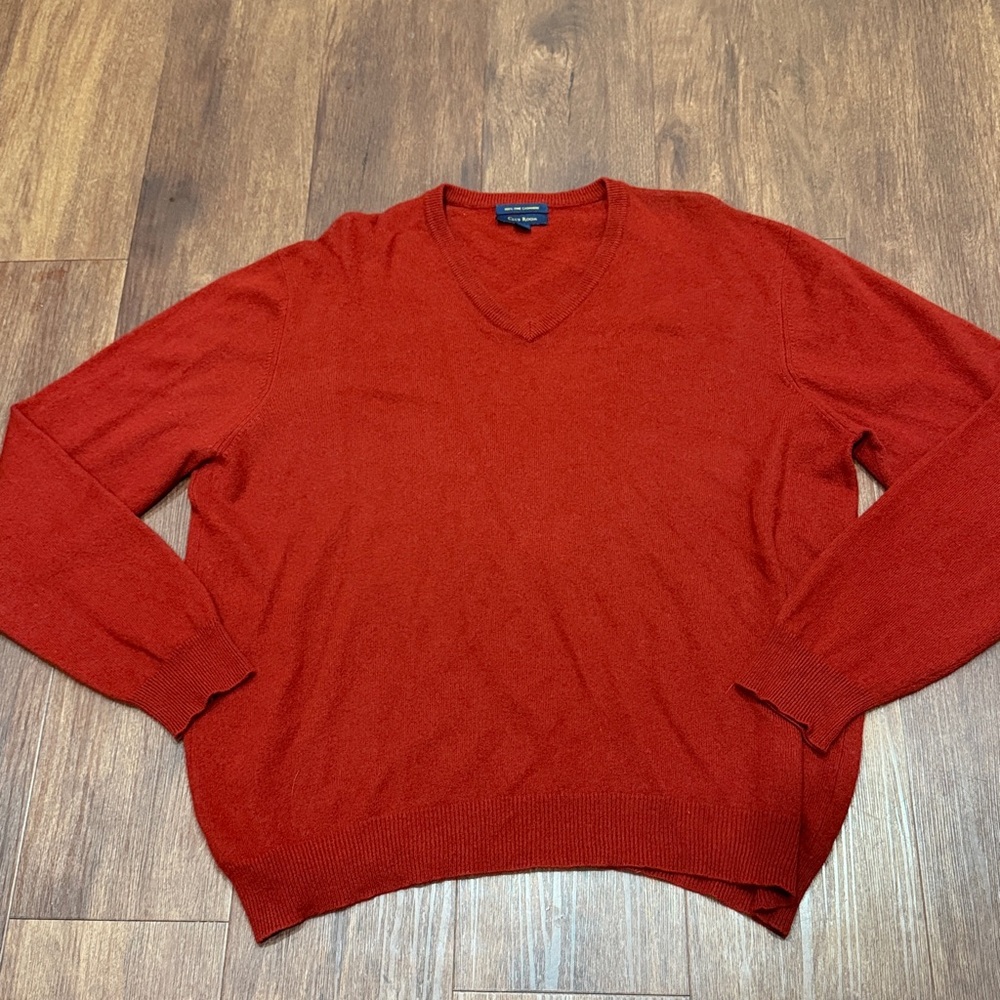 Club Room Rich Red Cashmere Sweater